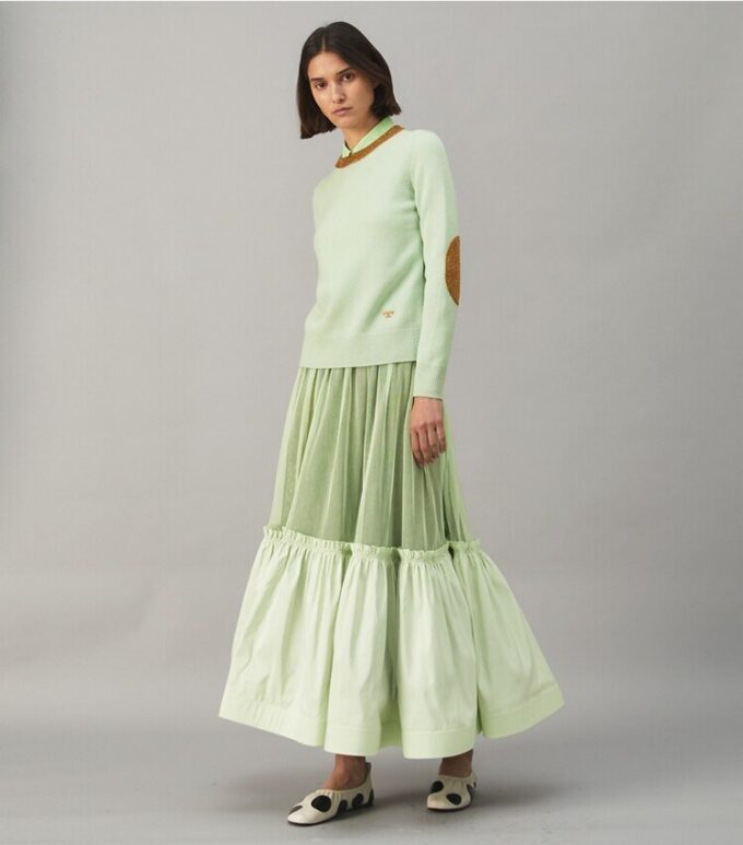 Suéter de cachemira con lurex