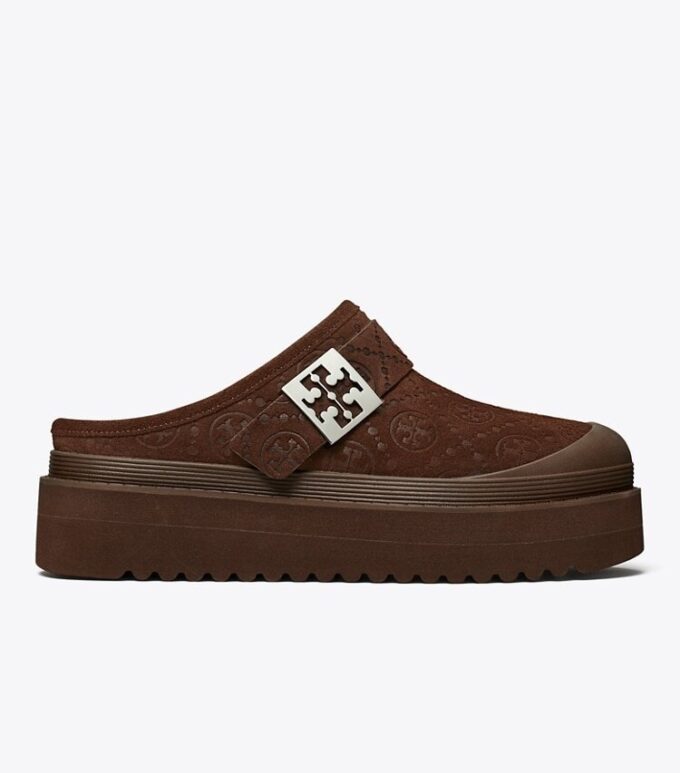 T Monogram Mellow Shearling Platform Mule T Monogram Mellow Shearling Platform Mule