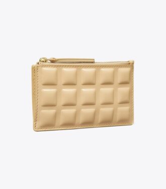 Tarjetero con cremallera Fleming Patent Square Quilt