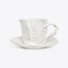 Taza y platillo Lettuce Ware, juego de 2