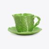 Taza y platillo Lettuce Ware, juego de 2