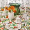 Taza y platillo Lettuce Ware, juego de 2