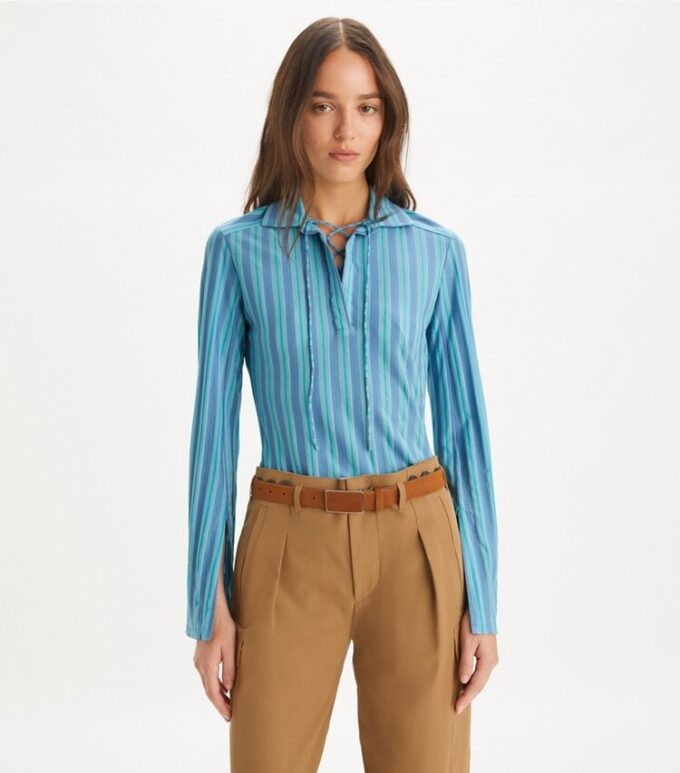 Túnica de jersey con cordones Túnica de jersey con cordones