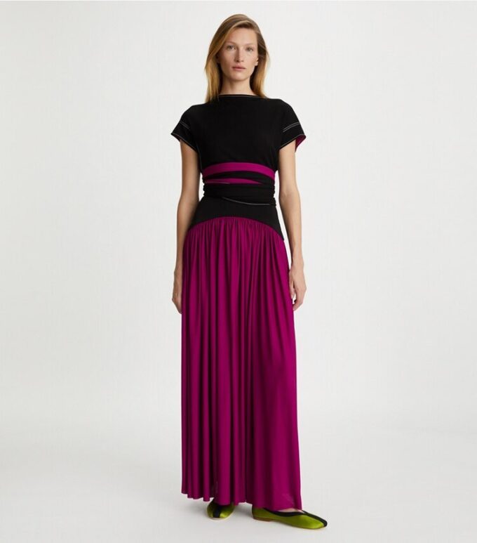 Top cruzado de jersey crepé Top cruzado de jersey crepé