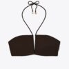 Top de bikini bandeau con cuello halter Top de bikini bandeau con cuello halter