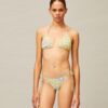 Top de bikini con cordones estampado Top de bikini con cordones estampado