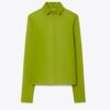Top de seda con cuello Top de seda con cuello