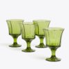 Vasos de agua de vidrio prensado, juego de 4 Vasos de agua de vidrio prensado, juego de 4
