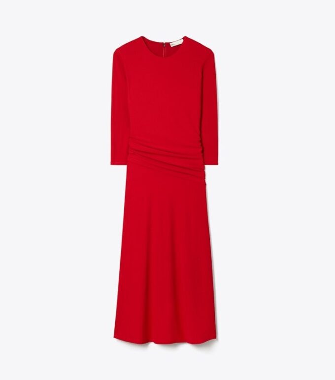 Vestido acampanado de viscosa Vestido acampanado de viscosa