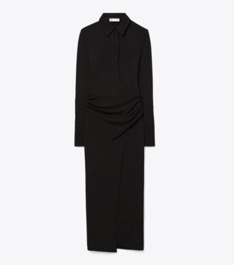 Vestido camisero de jersey
