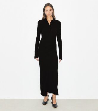Vestido camisero de jersey