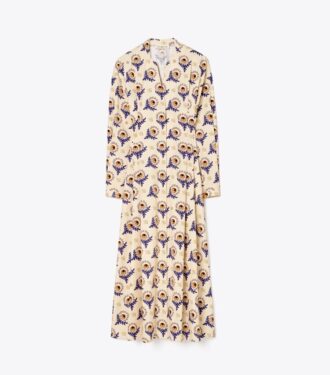 Vestido camisero de popelín de algodón