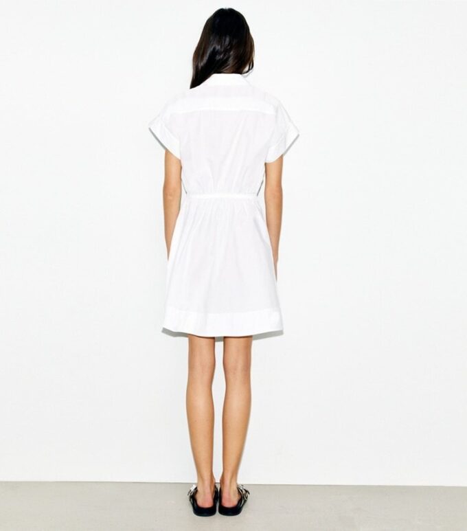 Vestido camisero de popelín de algodón Vestido camisero de popelín de algodón