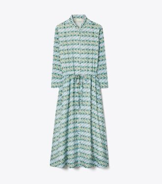 Vestido camisero estampado