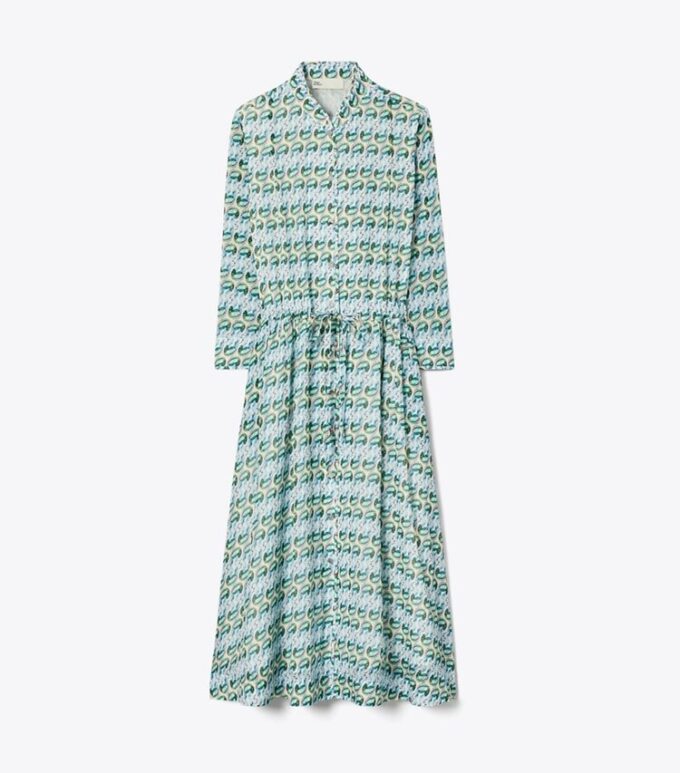 Vestido camisero estampado