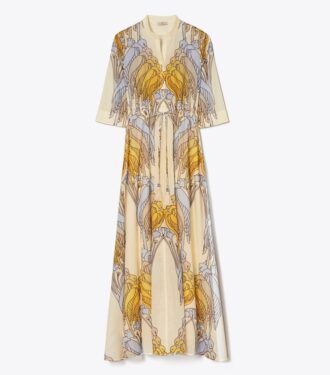 Vestido camisero estampado