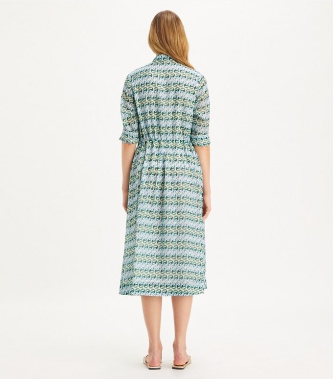 Vestido camisero estampado