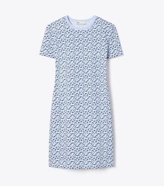 Vestido camiseta estampado de algodón