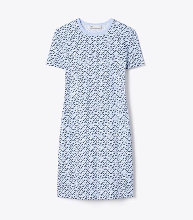 Vestido camiseta estampado de algodón