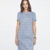 Vestido camiseta estampado de algodón