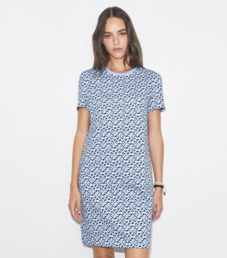 Vestido camiseta estampado de algodón
