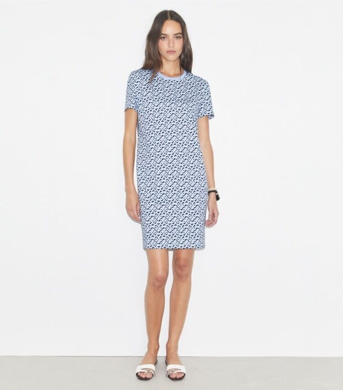 Vestido camiseta estampado de algodón