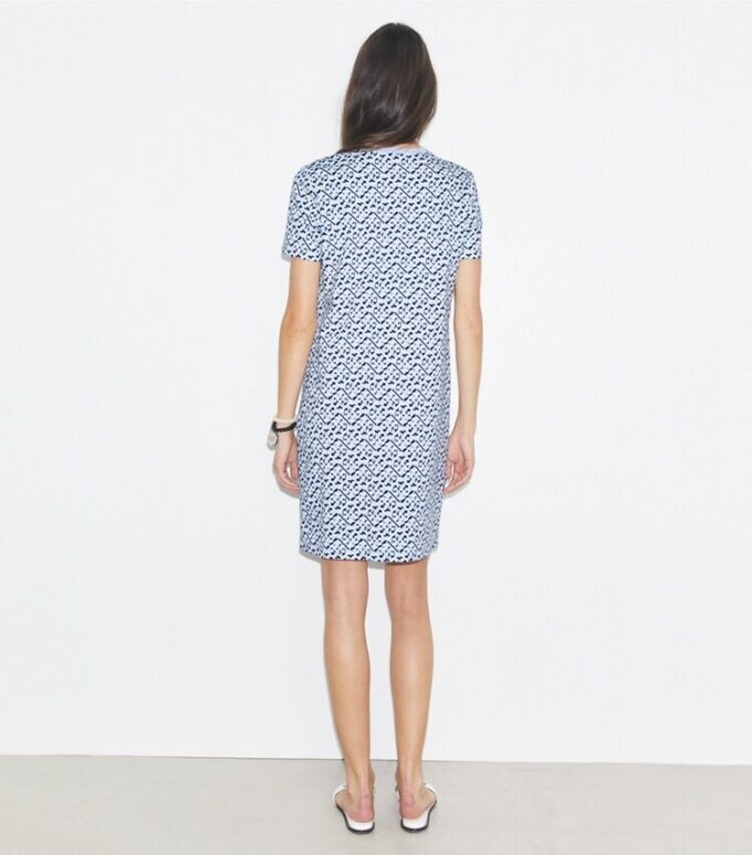 Vestido camiseta estampado de algodón
