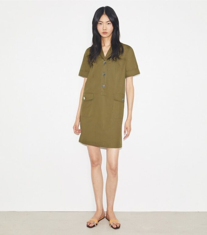 Vestido campestre de popelín