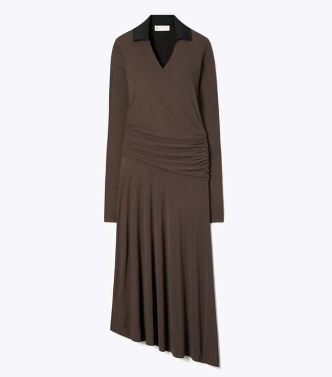 Vestido con cuello de jersey