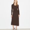 Vestido con cuello de jersey