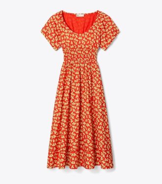 Vestido con cuello redondo