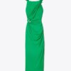 Vestido con nudo de viscosa