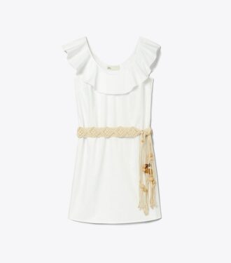 Vestido con volantes de algodón