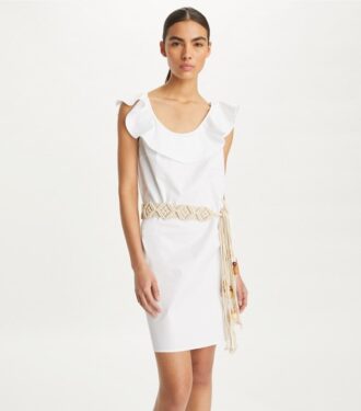 Vestido con volantes de algodón