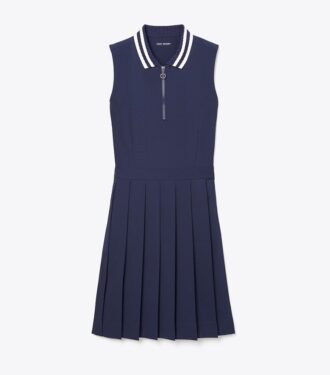 Vestido de golf con cuello plisado de alto rendimiento Vestido de golf con cuello plisado de alto rendimiento