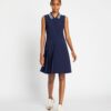 Vestido de golf con cuello plisado de alto rendimiento Vestido de golf con cuello plisado de alto rendimiento