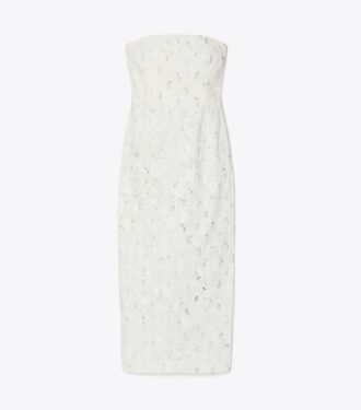 Vestido de lino con adornos