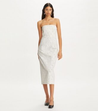 Vestido de lino con adornos