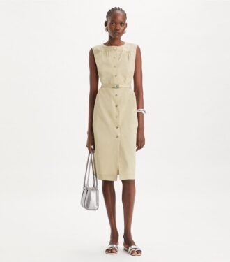 Vestido de popelín de algodón