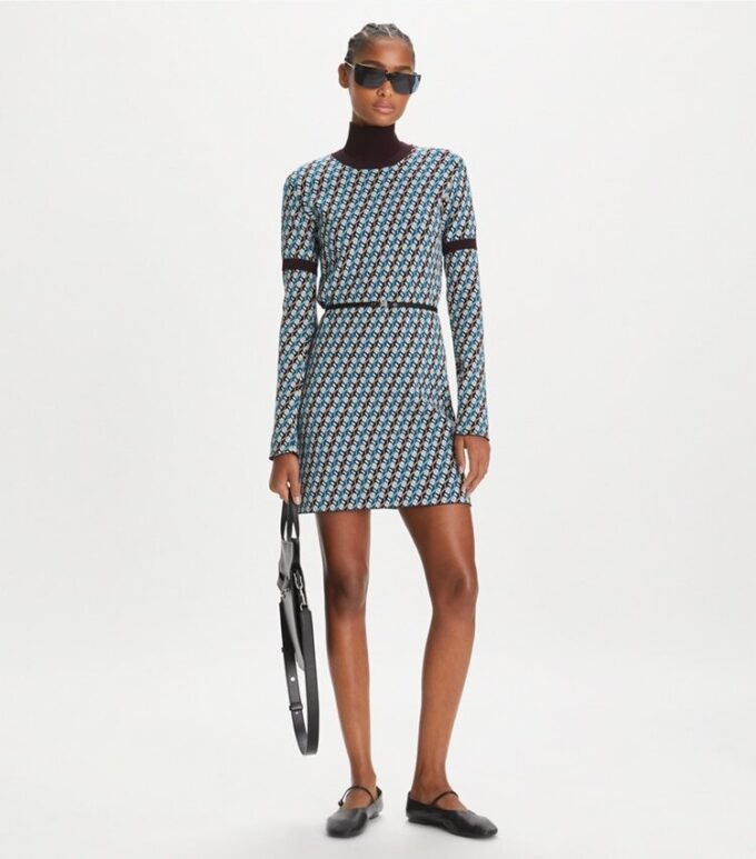 Vestido de punto jacquard Vestido de punto jacquard