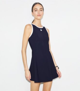 Vestido de tenis con espalda nadadora de jersey