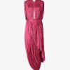 Vestido drapeado de jersey