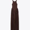 Vestido drapeado de jersey