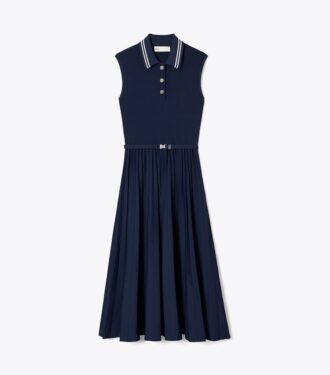 Vestido plisado de viscosa