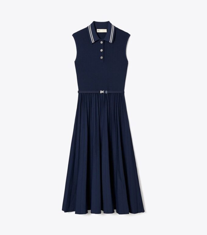 Vestido plisado de viscosa Vestido plisado de viscosa