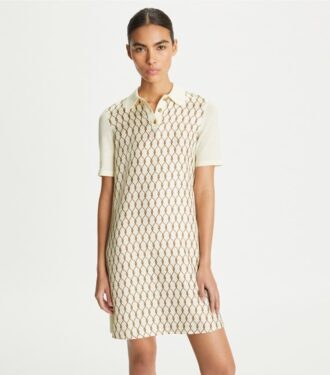 Vestido polo con frente de seda
