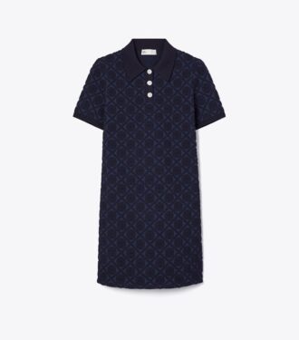 Vestido polo jacquard