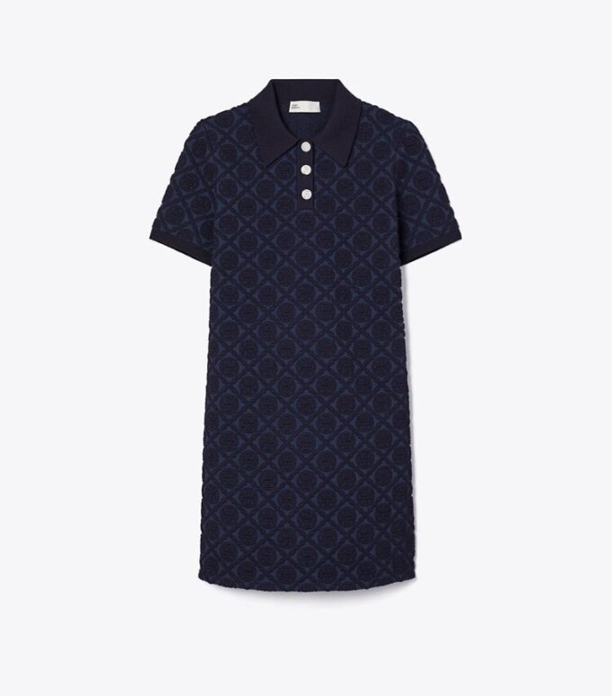 Vestido polo jacquard Vestido polo jacquard