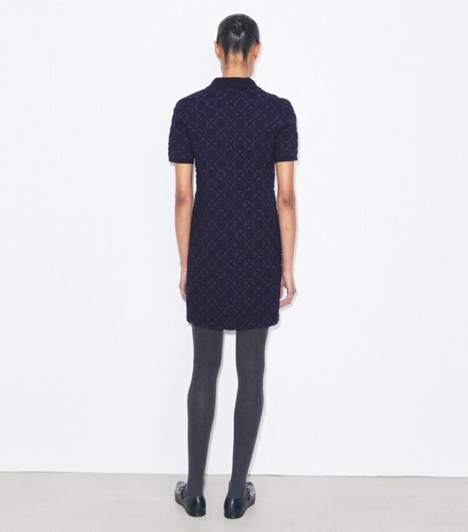 Vestido polo jacquard Vestido polo jacquard