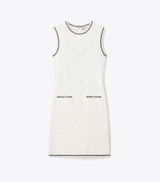 Vestido sin mangas de punto de algodón pointelle